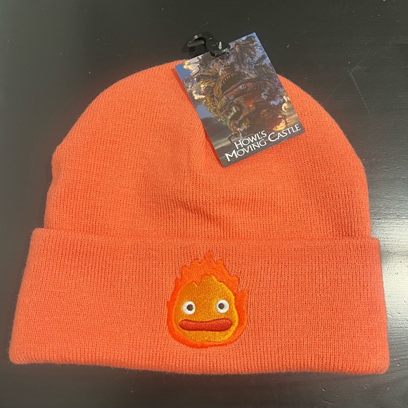 Studio Ghibli Howl's Moving Castle Calcifer Cuff Beanie - Picture 2 of 6